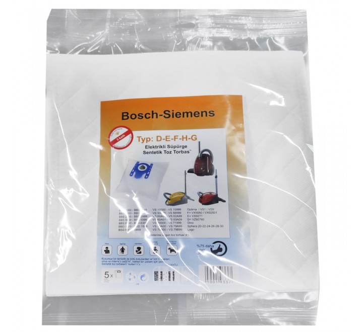 Bosch Tip G 5'li Pet Torba ( 3 Katlı )